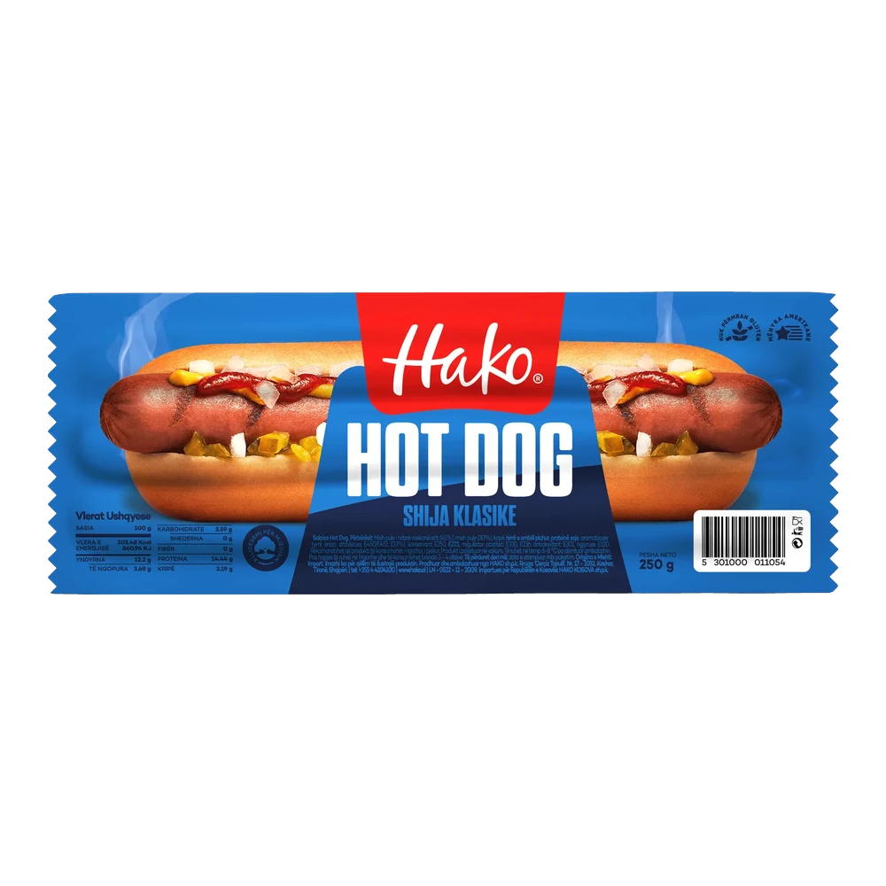 Hako, Hot Dog klasik, 250g